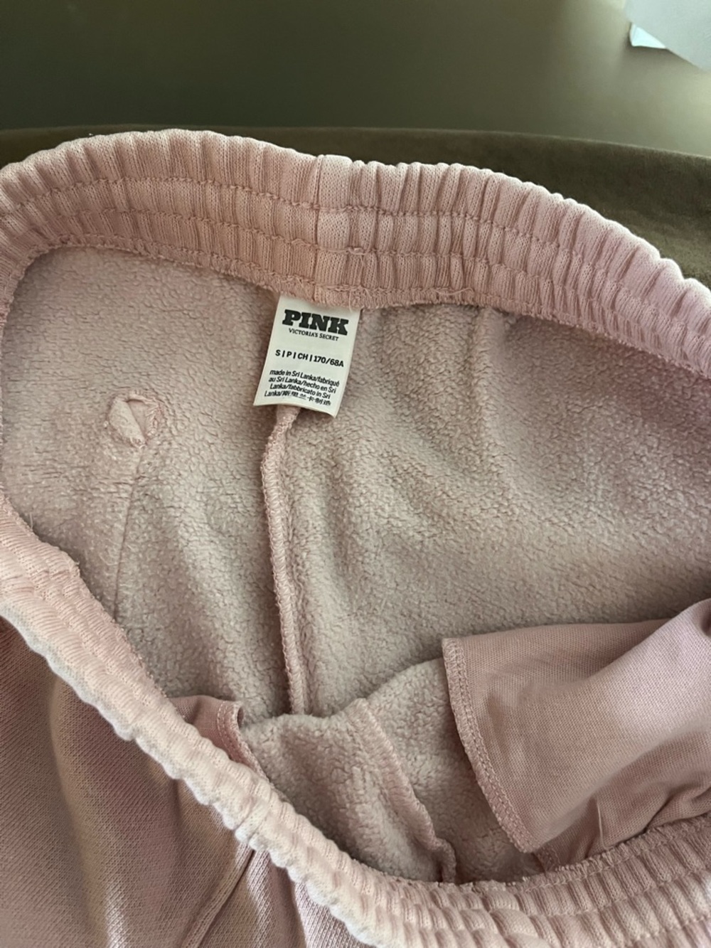 PINK Victoria's Secret Dusty Pink Fleece Sweatpants - Picture 4 of 6